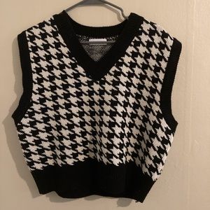 OAK + FORT houndstooth sweater vest | Size S